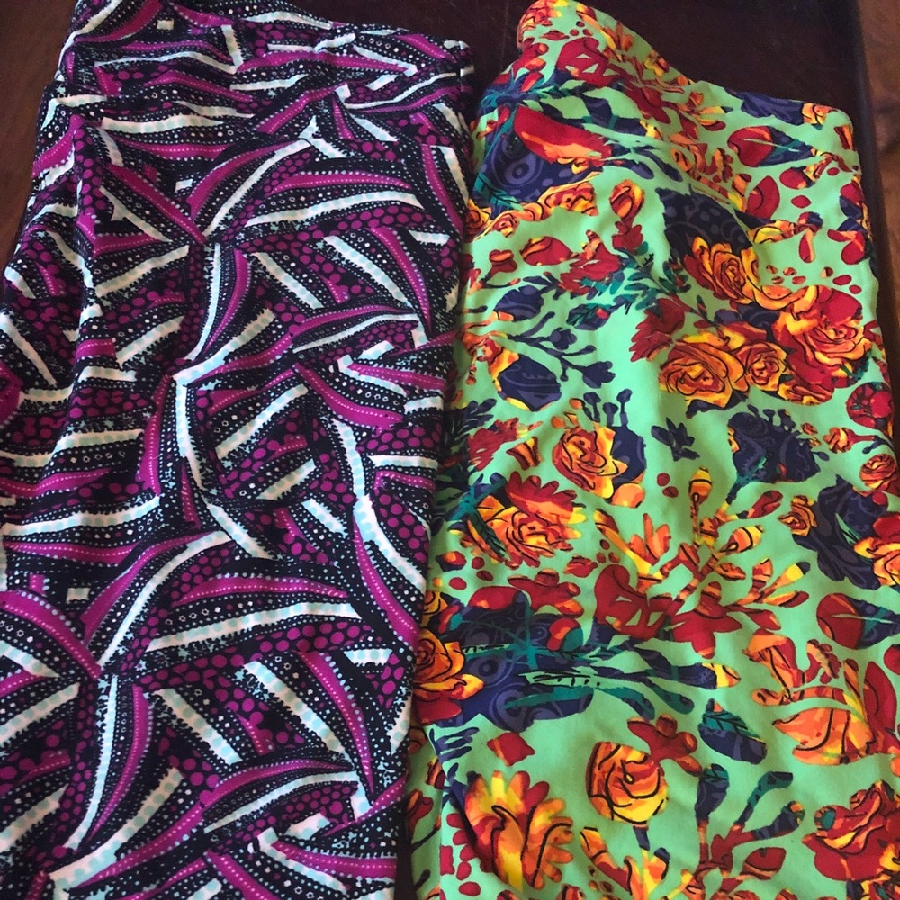 Bundle of Lularoe Leggings, TC, 2 pair